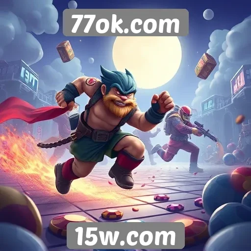 Jogos móveis em alta no site 77ok.com